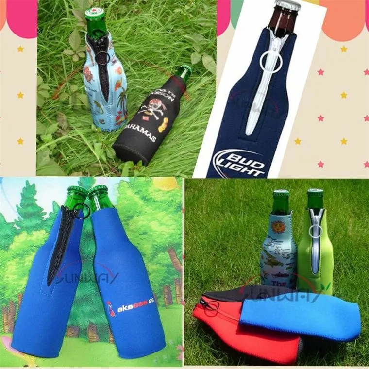 Neoprene Insulated Beer Beverage Bottle Sleeves Bag Drink Koozie Cooler (BC0003)