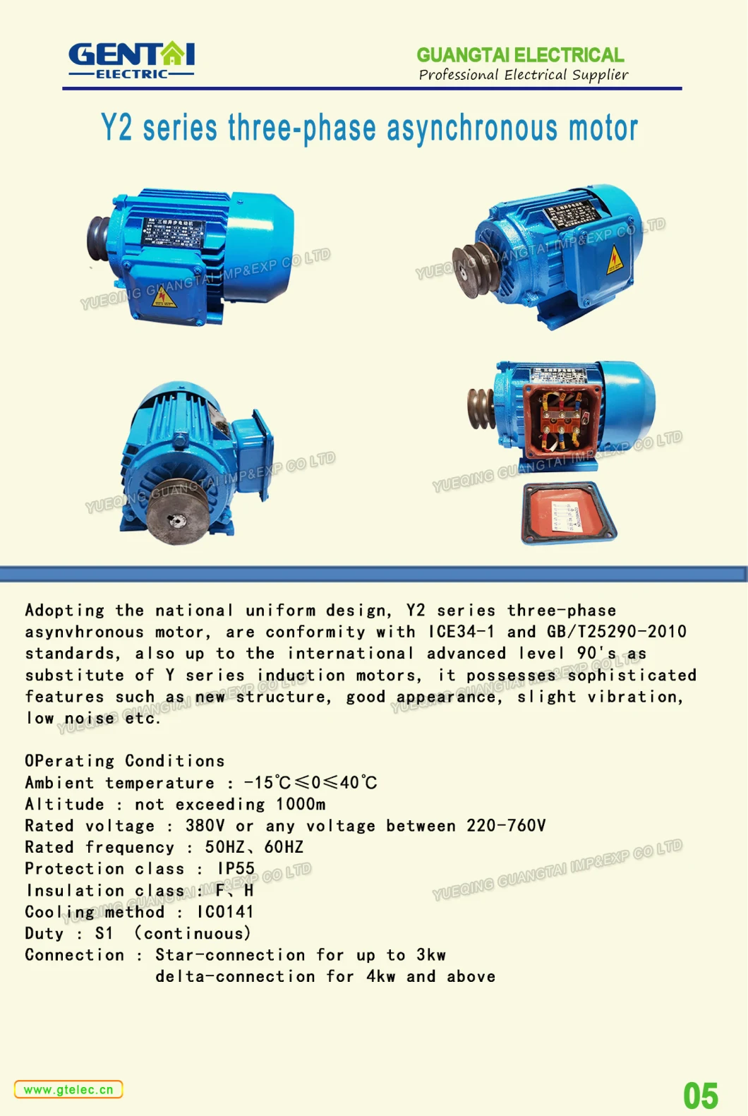 Three Phase Magnetic Brake Motor with AC Brake