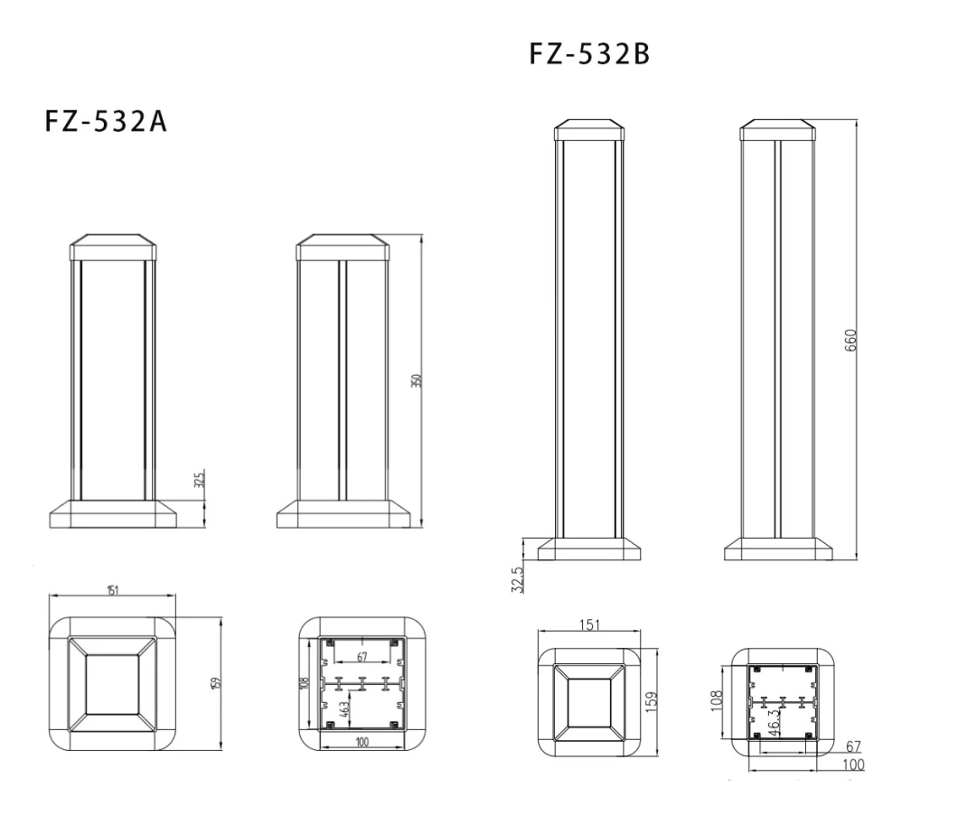 Height Customized Socket Outlet Box/Service Outlet Box /Industrial Socket