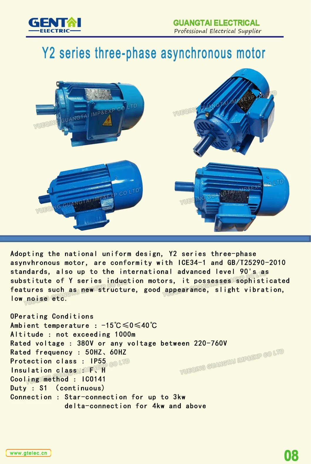 Three Phase Magnetic Brake Motor with AC Brake