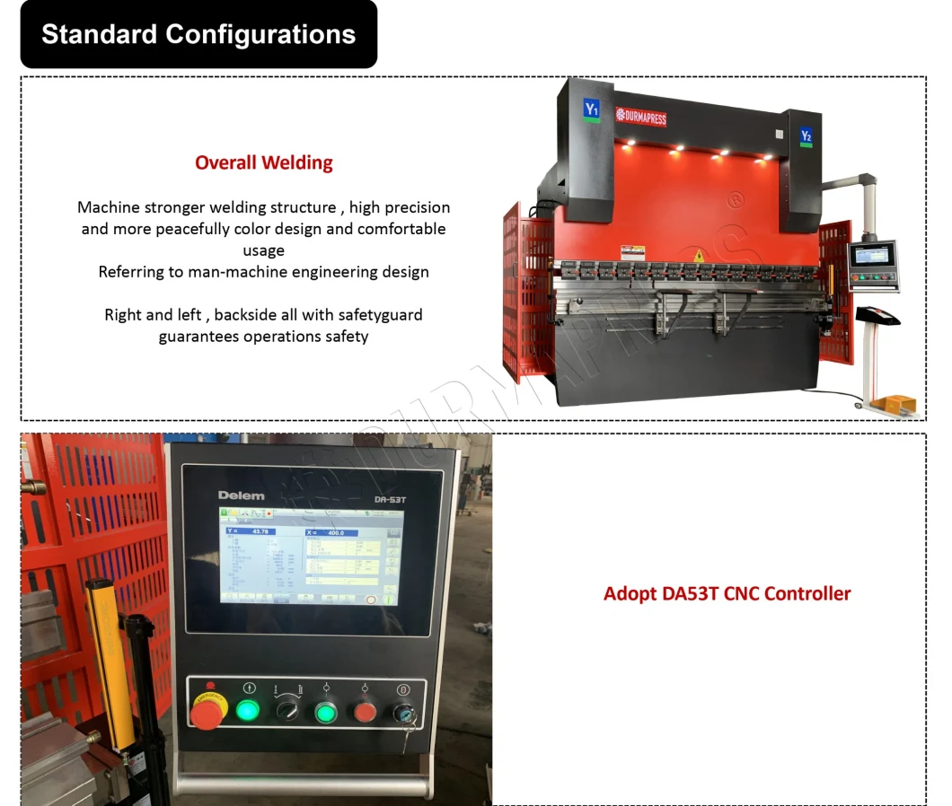 Wc67y-160t 3200mm CNC Press Brake, Sheet Metal Bending Machine, Bending Machine for Sale