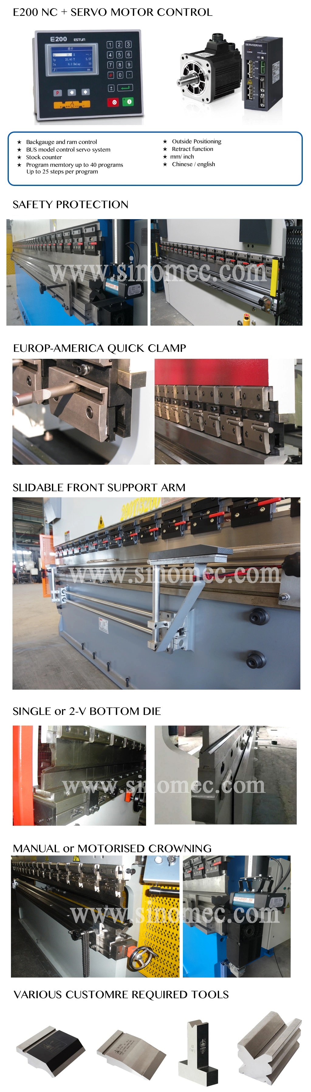 Sheet Metal Bending Machine/Hydraulic Bending Machine/Press Brake Machine (WC67K-200T/3200)