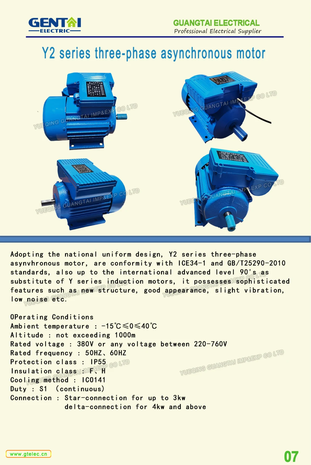 Three Phase Magnetic Brake Motor with AC Brake