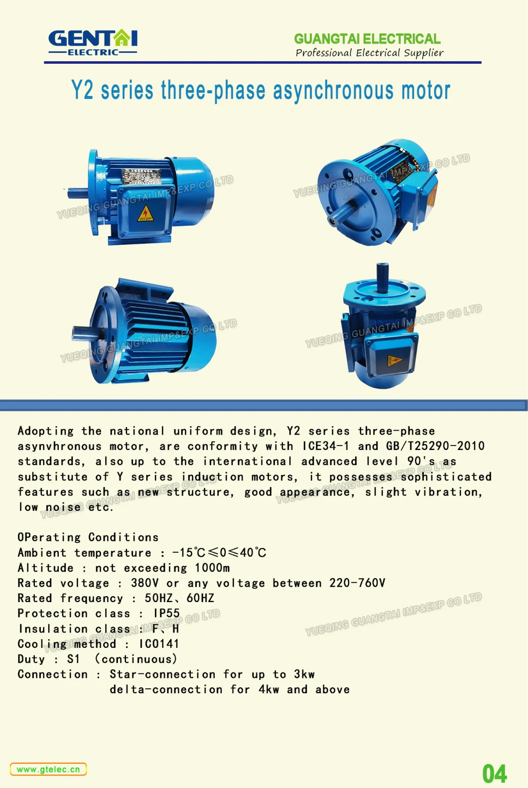 Three Phase Magnetic Brake Motor with AC Brake