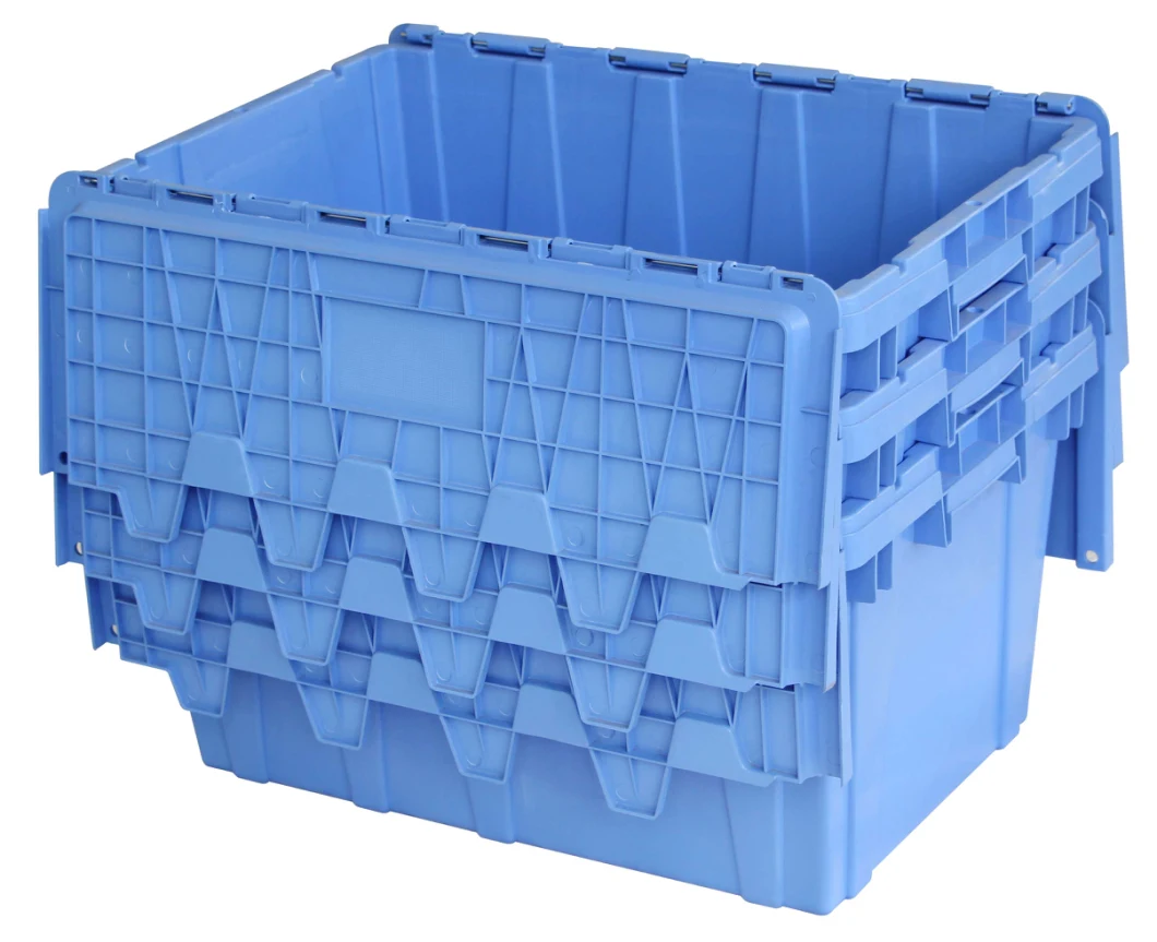 High Quality Industrial Plastic Storage Box Plastic Moving Box with Lid