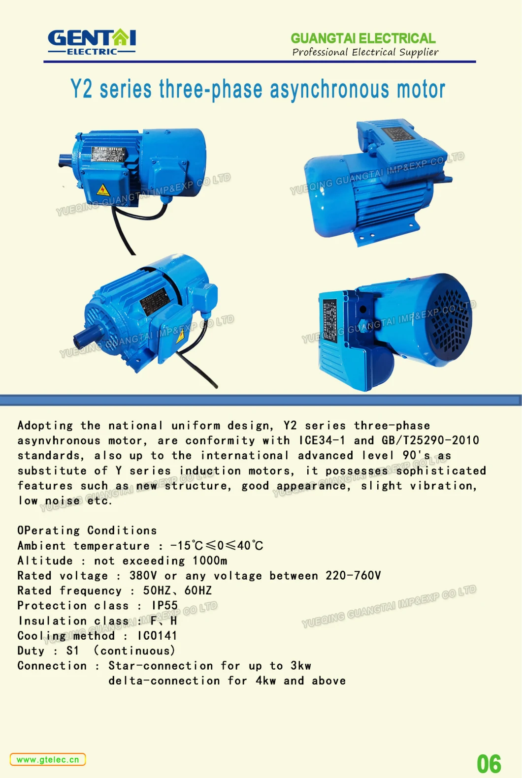 Three Phase Magnetic Brake Motor with AC Brake