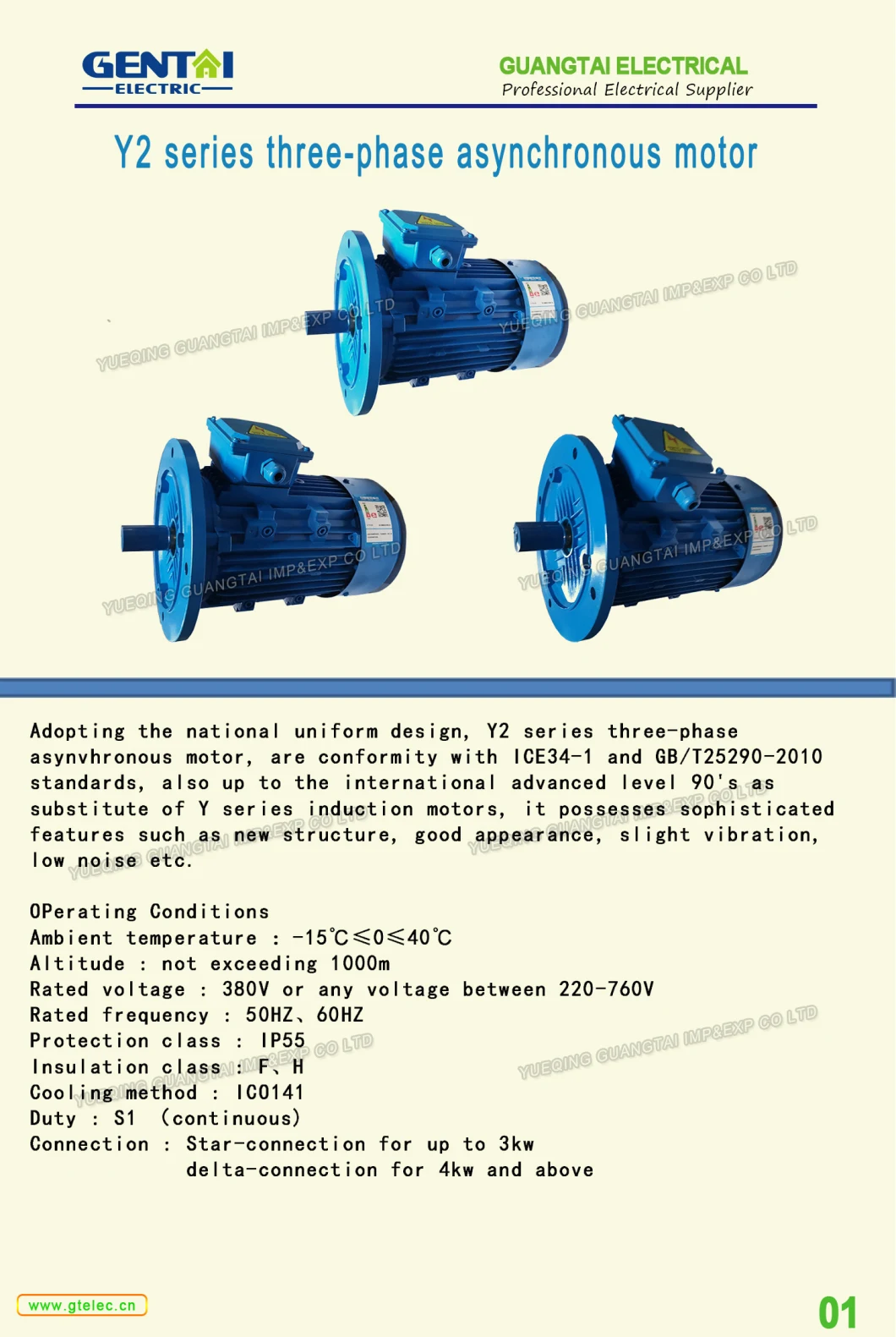 Three Phase Magnetic Brake Motor with AC Brake