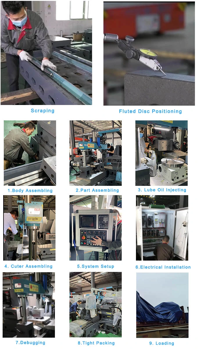 Metal-Forming CNC Machine Tools-Metal-Cutting Two Head Horizontal Milling Machine for Precision Steel Block