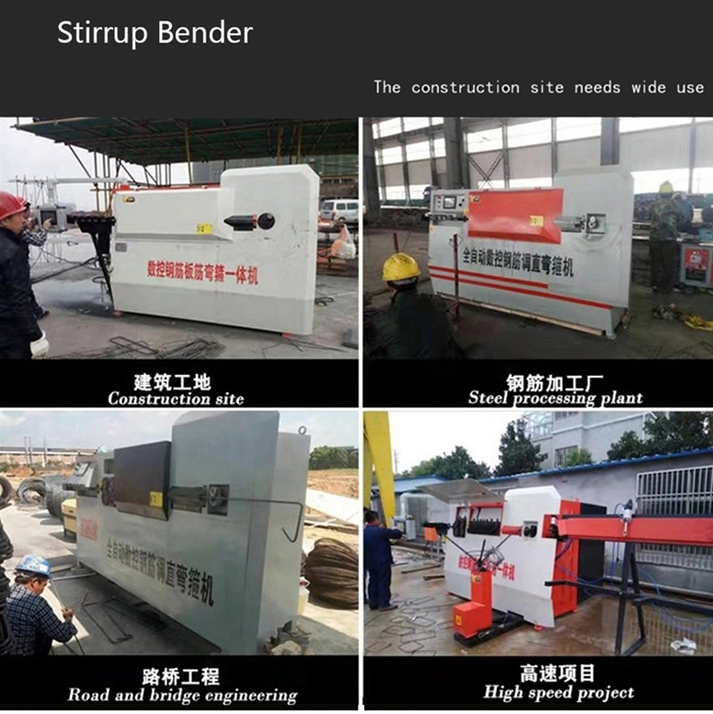 Production Source Microcomputer Control Servo Drive Motor Rebar Bending Equipment Used in Bridges, Tunnels, and Other Giant Construction Projects