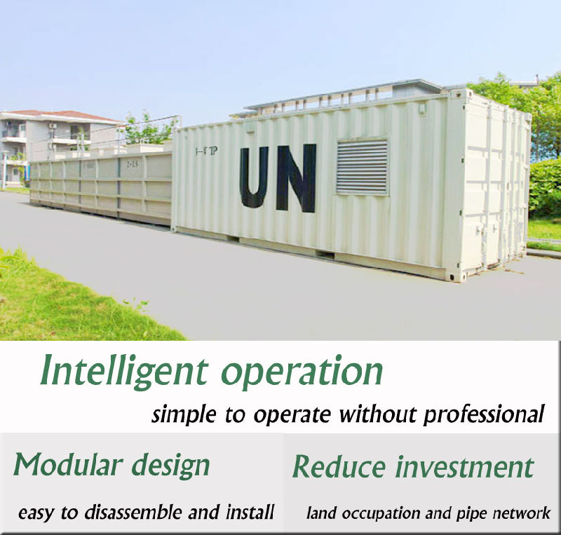 Containerized Fmbr Packaged Wastewater Treatment Sewage Biological Treatment Wastewater Treatment Facility Mbr Sewage Treatment Equipment