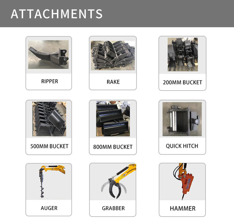 OEM Mini Excavator Machine Widely Used In Gardening, Orchard,Papermaking Factory