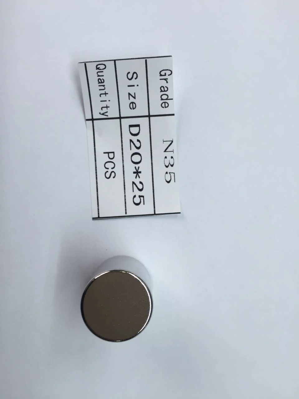 Neodymium magnet disc magnet: D20X25mm D20*25