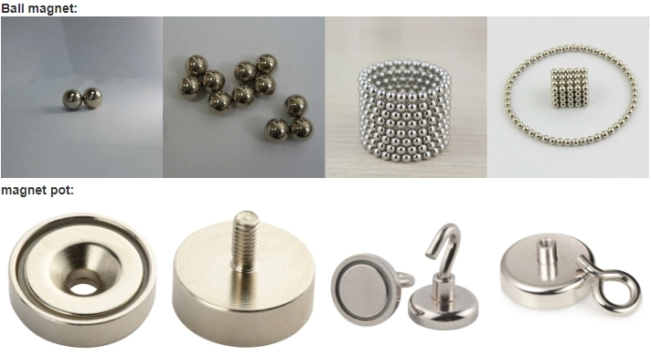 Customized Disc Neodymium Permanent Magnet Round Shape with Countersunks