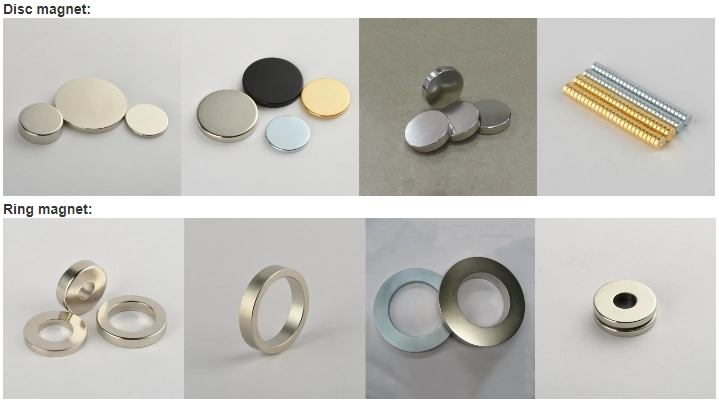 Customized Disc Neodymium Permanent Magnet Round Shape with Countersunks