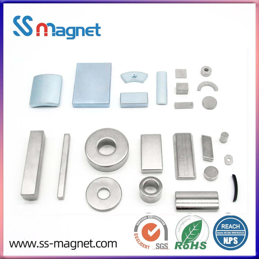 Disc Round Cylinder Permanent Neodymium NdFeB Strong Magnet with Nickel Coating