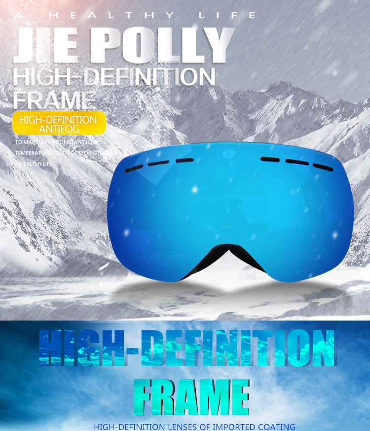 2020 New Super Magnet Adsorption OEM Goggles TPU Matte Color Frame Youngster Ski Goggles