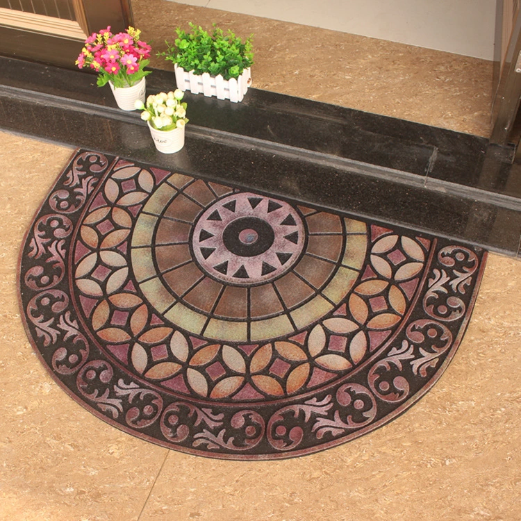 Welcome Home Door Mats with Flocking Rubber Mats for Entrance Door Mats