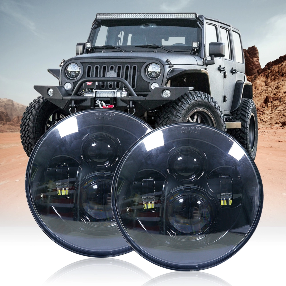 7'led Driving Light for Jeep Wrangler LED Headlight Fog Light for Jeep