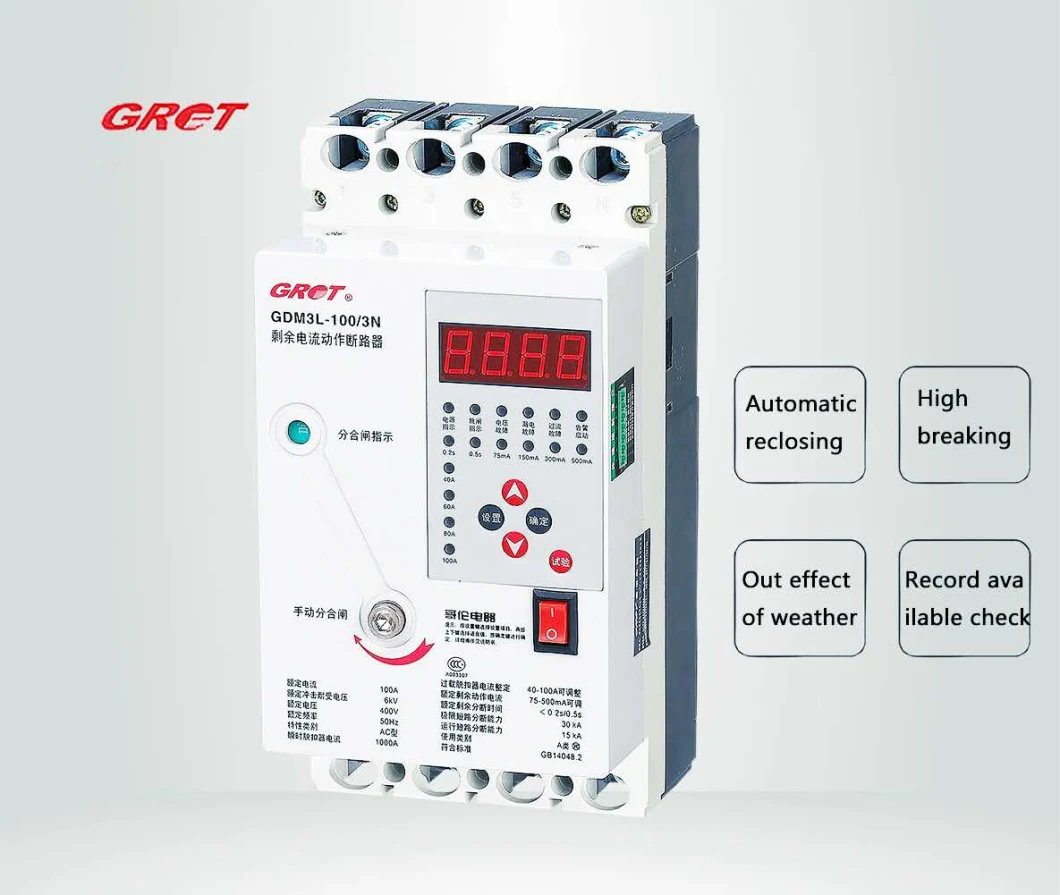 3p/4p Low Voltage Breaker 100A Circuit Breaker