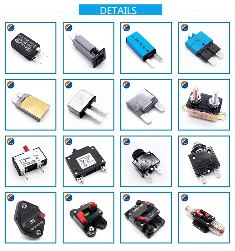 Plastic 10A Circuit Breaker Thermal Overload Protection Switch