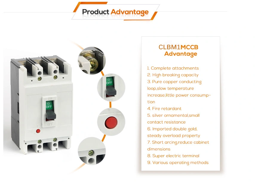3p MCCB Cm1 400A Moulded Case Circuit Breaker, 250A MCCB Elecric