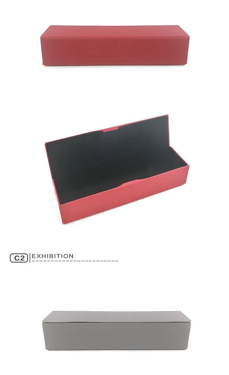 Wholesales Leather Folded Reading Eyewear Eyeglasses Sunglasses Case Boxs Packaging Glasses Case