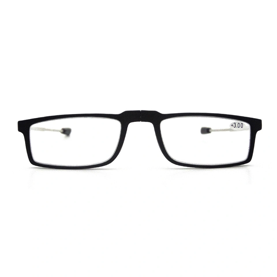 Fashion Flexible Folding Rectangle Reading Glasses with Pen Case