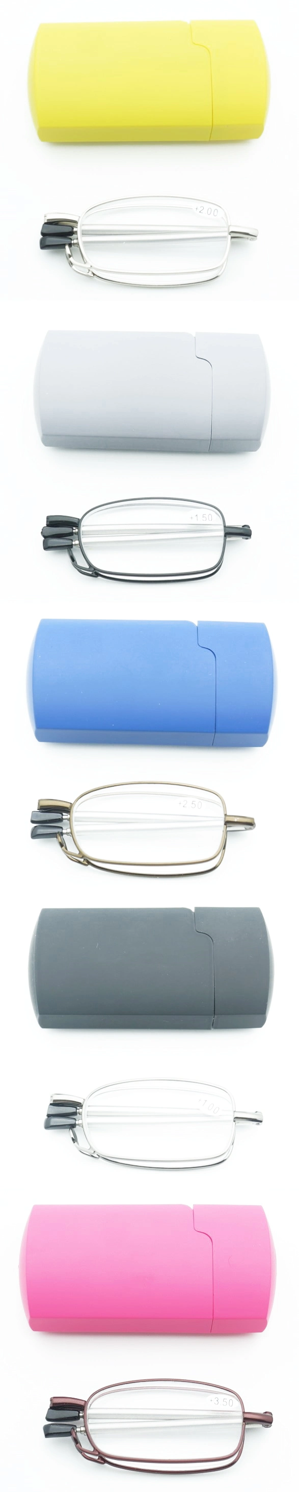 Eyeworks Folding Stretching Metal Reading Glasses with Case Read Optics