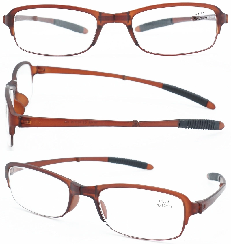 High Quality Very Good Sale Tr90 Pocket Folding Reading Glasses with EVA Zipper Case