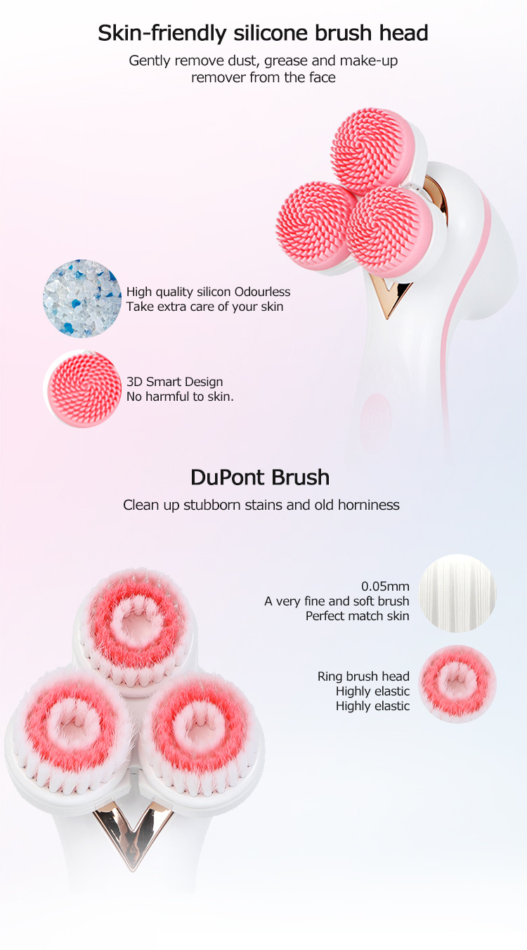Mory Facial Cleansing Brush Innovative Facial Cleaning Brush Private Label Scrubber Silicon Ipx7 Cleanser Facial Cleaning Brush