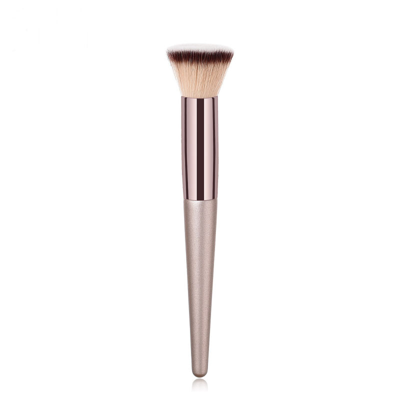 Luxury Champagne Gold Makeup Brush, Premium Synthetic Highlight Brush Blush Brush Contour Brush Small Round Shadow Brush