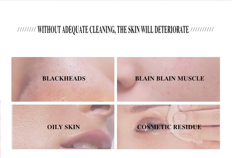 Portable Skincare Face Cleansing Device Electric Facial Cleansing Brush