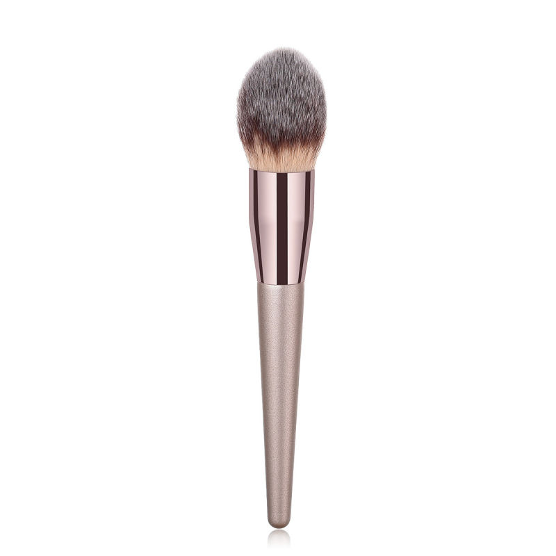 Luxury Champagne Gold Makeup Brush, Premium Synthetic Highlight Brush Blush Brush Contour Brush Small Round Shadow Brush