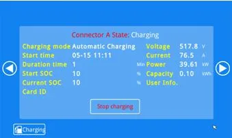 GB/T Standard AC400V 40-60Hz 30-180kw EV Car Charger Charging Station