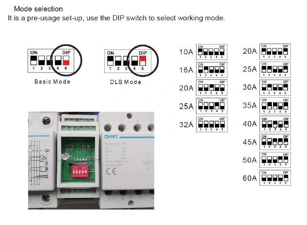 Mode 3 EV Charging Station 7.4kw 32A EV Charger with Dlb Dynamic Load Balance