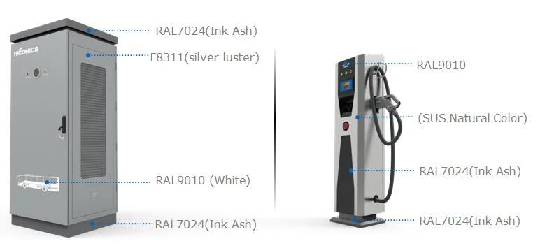 Hiconics Ce Certificated 360kw DC Split Type EV Chargers Fast Charging Stations for EV Cars