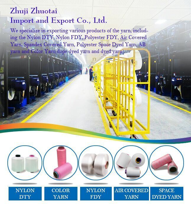 FDY 200d/48f Color Yarn Nylon Filament Yarn FDY Thread Manufacturer