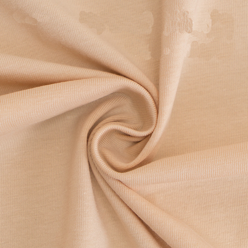 China Manufacture Single Jersey Knit Fabric T Shirt Bunchy Yarn Twill Pique Fabric for Garment