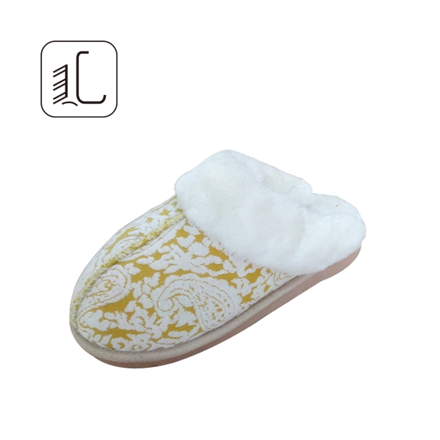 Women's Fashion Toe Indoor Slides Slip on Flat Sandals Cute Soft Fur Slippers