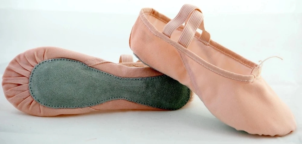 Wholesale Ballet Shoe Full Sole Black Canvas Ballet Shoes,