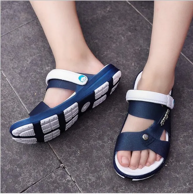 Kids Eco Sandals Casual Slippers Outdoor Flip-Flop Loafers Green Sandals