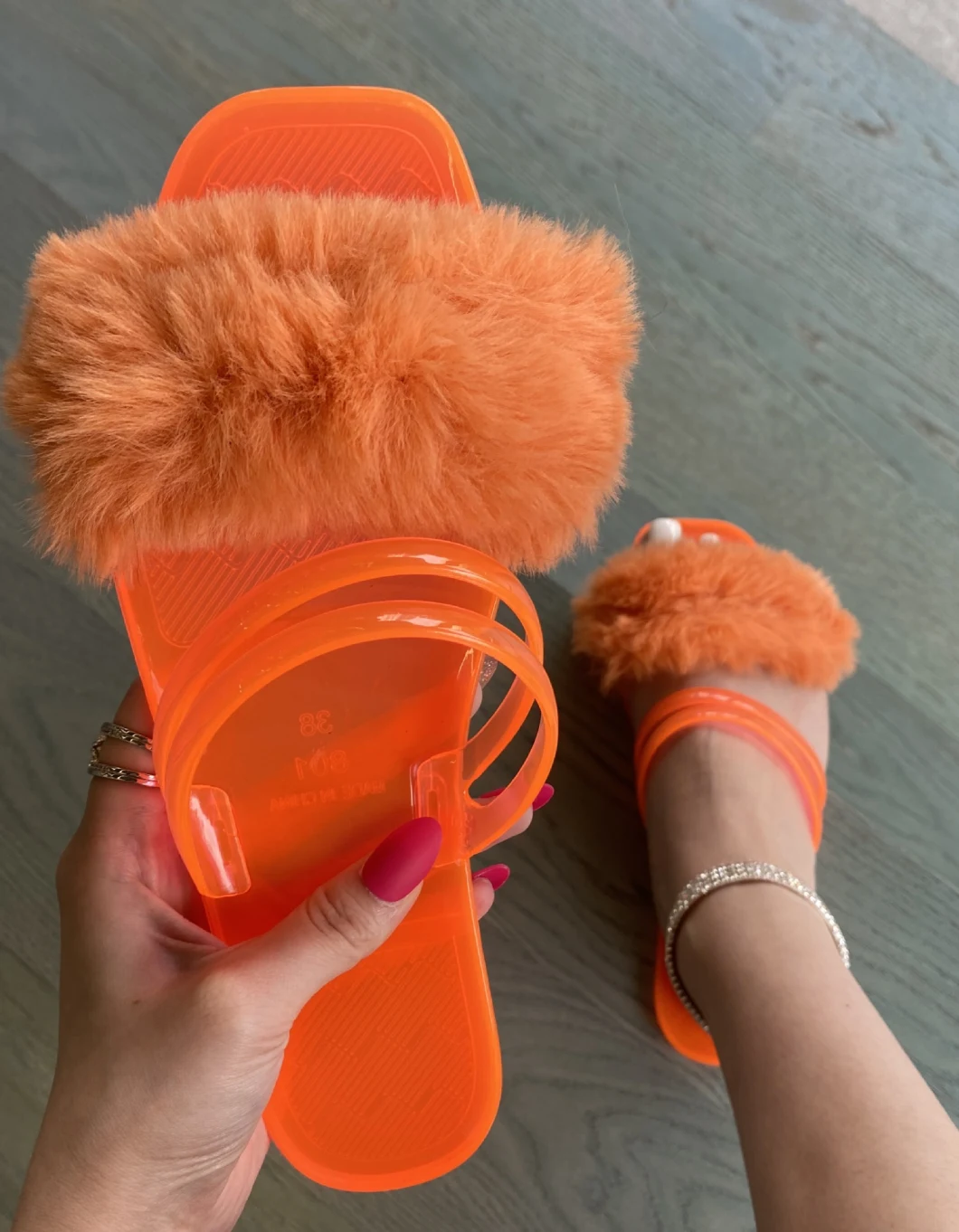 2020 Women Fur Slippers Wholesale, Slide Sandals, Beauty Fur Slippers