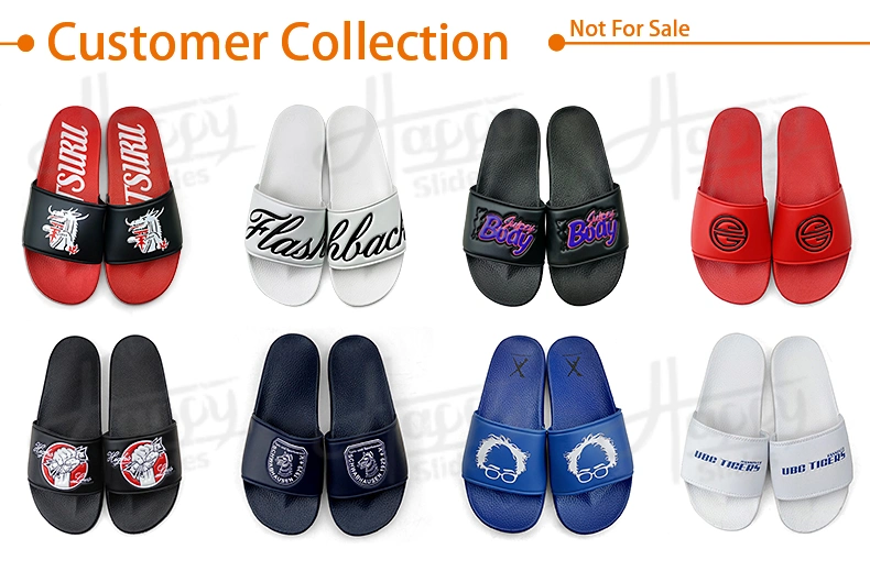 Blue Slide Slippers Custom, Wholesale Sandals Custom Slides Men Slippers, Wholesale Slippers Fashion Custom Logo Slide Sandl