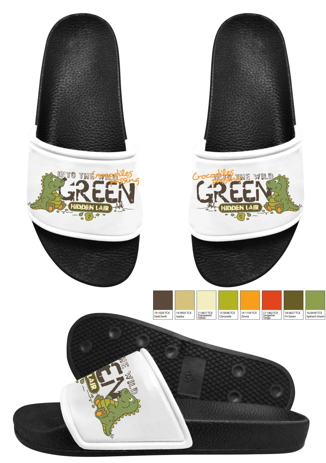 Greatshoe OEM Branded Design Soft PU Cartoon Slipper Footwear Sandal