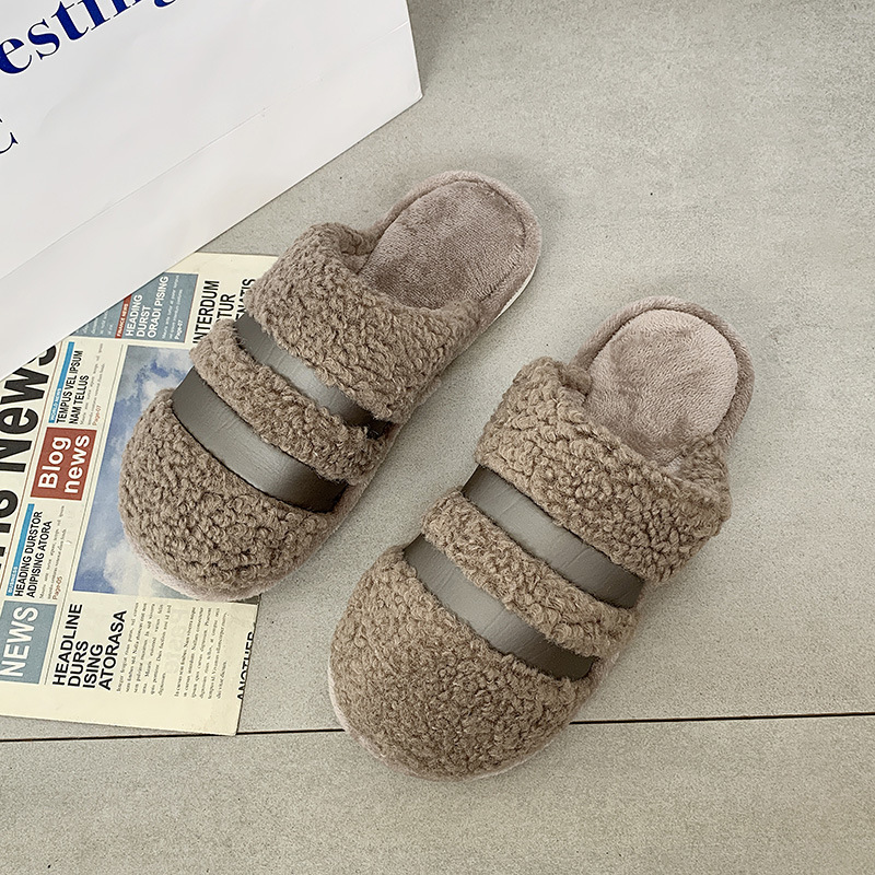 2020 Best Selling Men Wholesale Fur Slippers Women Fashion Plush Flat Slides Sandals Beryliya Indoor Slippers