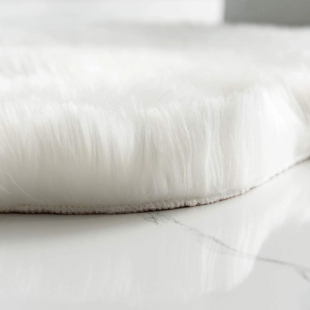 Bedroom Beside Occasion Soft Fluffy Faux Fur Sheepskin Plush Wool Rug