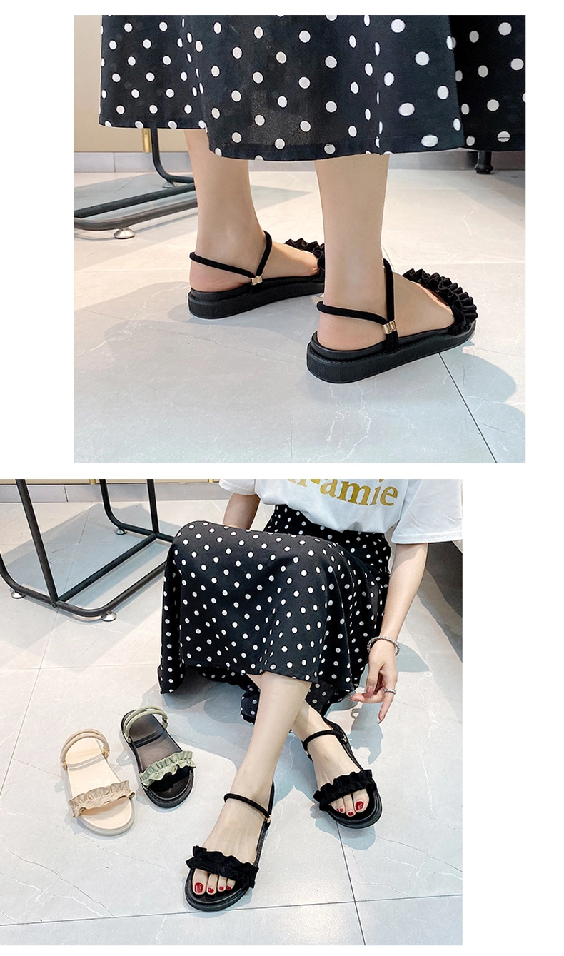 Black Sandals Leisure Slippers Women Shoes