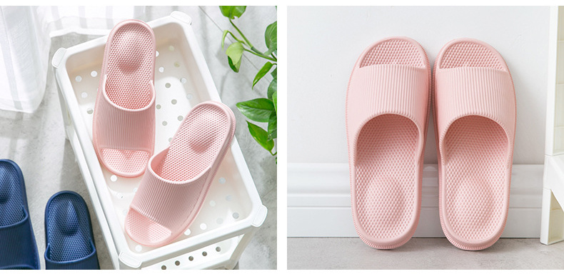 Women Slippers Embossed Pink Black Sandals