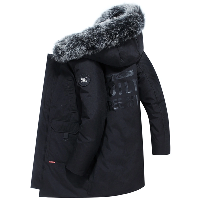 Best Sell Fur Hood Long Down Puffer Mens Duck Down Coat