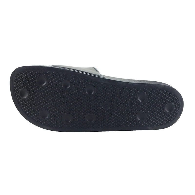 High Quality Plain Black Slides Slippers, Nice Embossing Design Mens Slides Slippers, Fashion Mens Slides Sandal Custom Logo